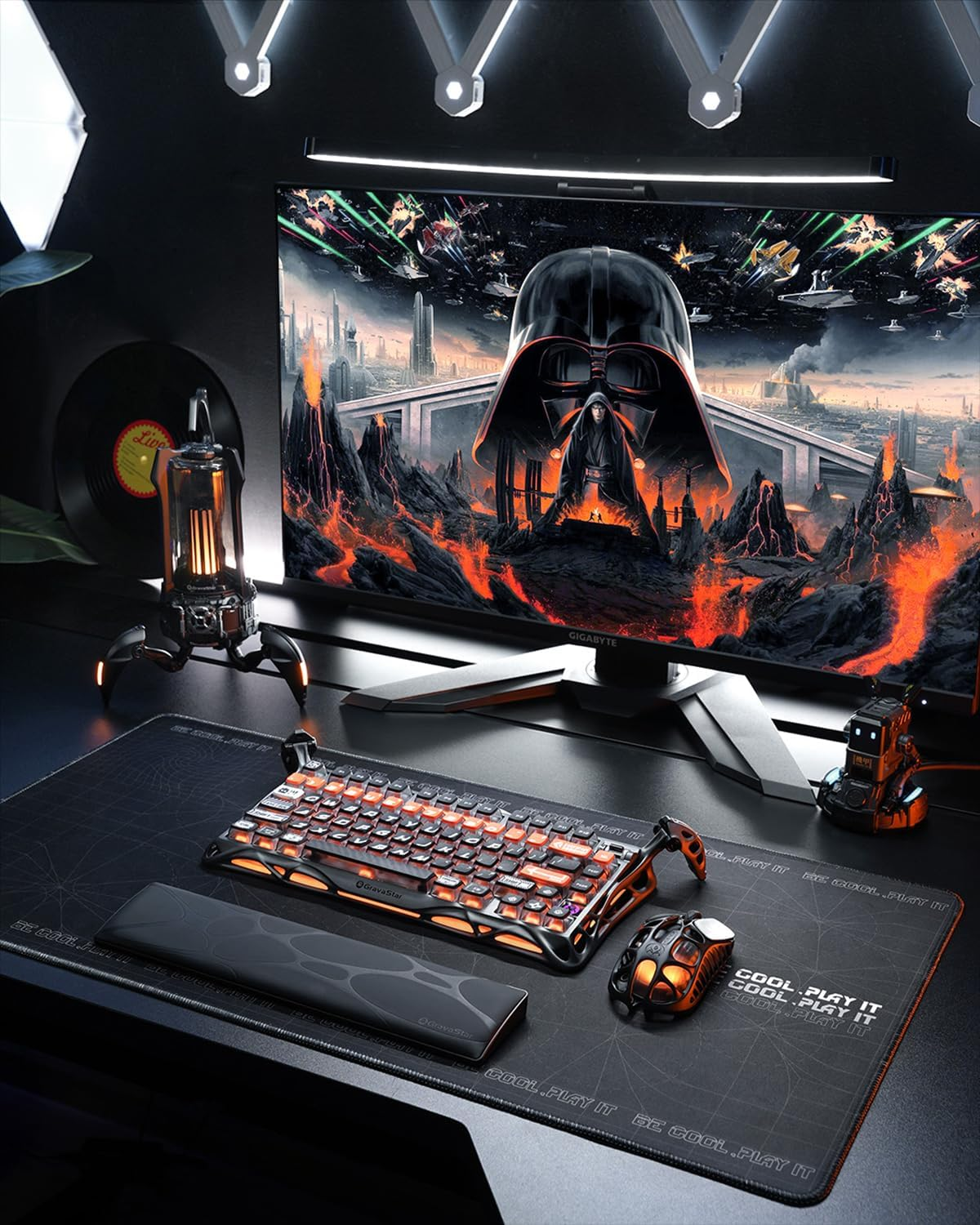GravaStar Mercury K1 Pro 75% Wireless Mechanical Gaming Keyboard - Cyber Flare GravaStar Mercury K1 Pro 75% Wireless Mechanical Gaming Keyboard - Cyber Flare